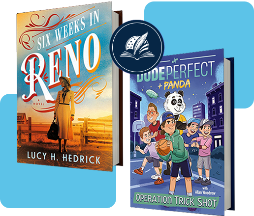 Books and author identity presented together