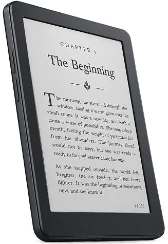 Tablet displaying a book chapter
